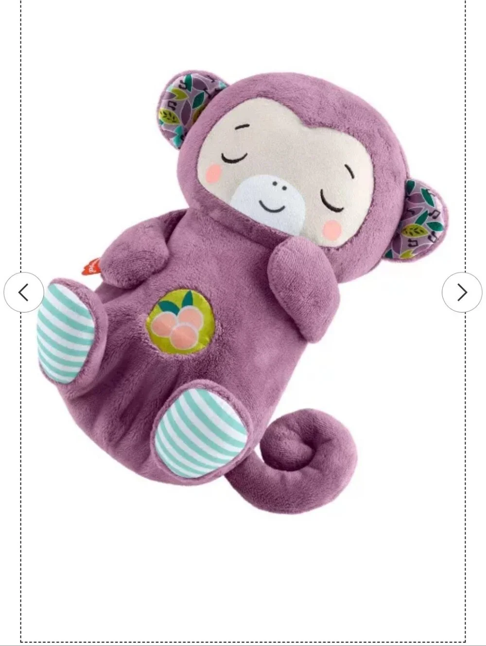 Fisher-Price Soothe ‘n Snuggle Purple Monkey Baby Crib Toy & Sound Machine